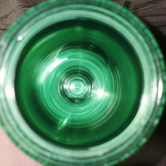 NWT Starbucks 2023 Iridescent Green & Pink Grid Disco Bling Venti Tumbler - Picture 5 of 5